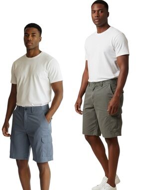 Roundtree & Yorke 2 Cargo Lightweight  Mens Big Size 46 Bundle Indigo & Grey NEW